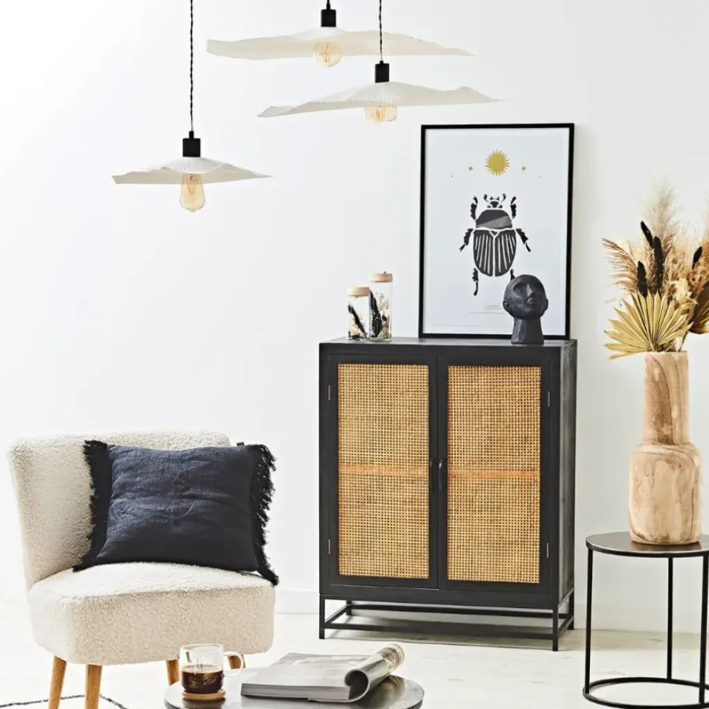 Fabrique de Styles Abat-jour blanc beige d78cm - Louise* Suspensions