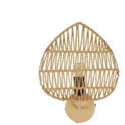 Fabrique de Styles Applique feuille le avec intérupteur H33cm corde de papier - Calyp* Appliques