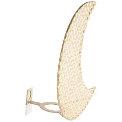 Fabrique de Styles Applique lune en rotin et fer h11cm - Songes* Appliques