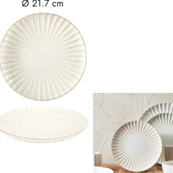 Fabrique de Styles Assiette à dessert en céramique d21cm - Vlora* Assiettes