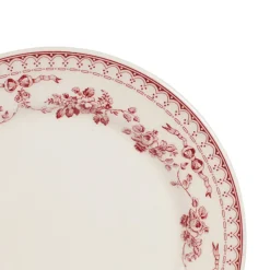 Fabrique de Styles Assiette à dessert en faïence bordeaux d20.5cm - faustine* Assiettes