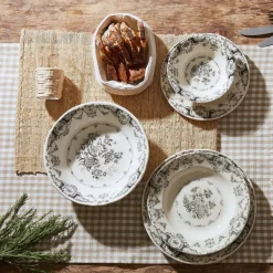 Fabrique de Styles Assiette à dessert en faïence d20cm - clothilde* Assiettes