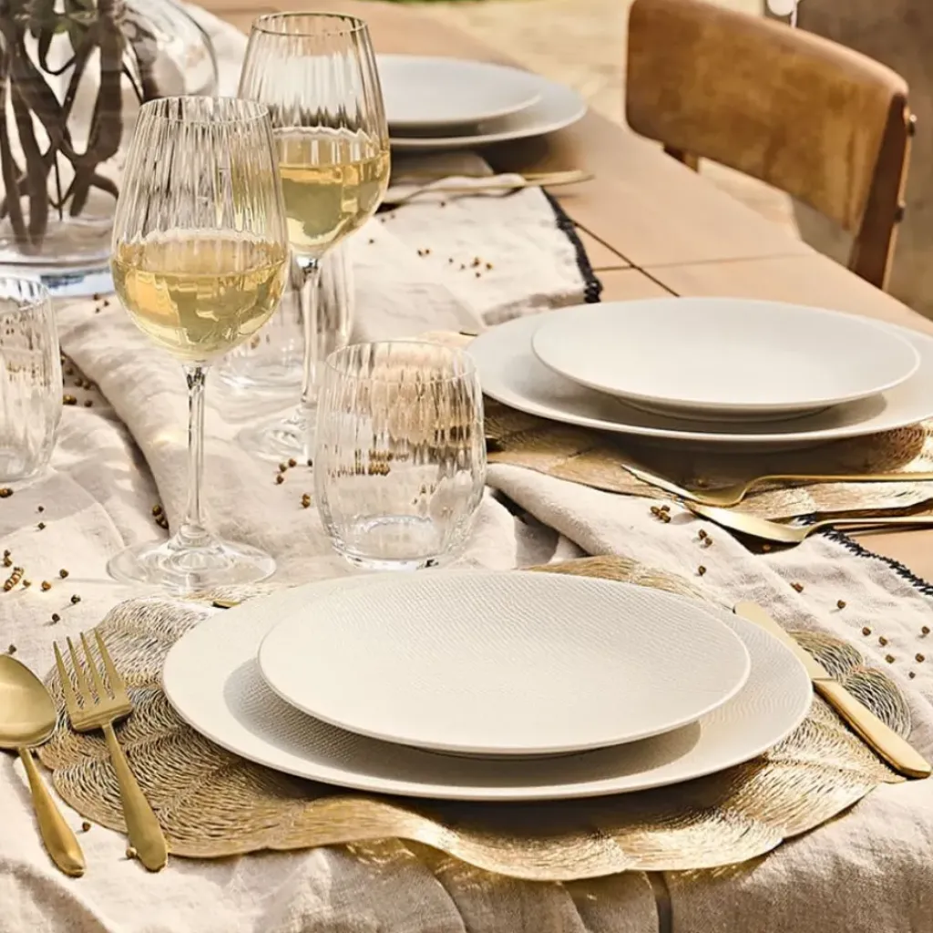 Fabrique de Styles Assiette à dessert en grès d20.5cm - Vesuvio* Assiettes