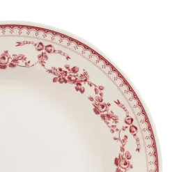 Fabrique de Styles Assiette creuse en faïence bordeaux d23cm - faustine* Assiettes