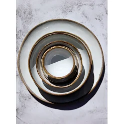 Fabrique de Styles Assiette creuse en grès nacré d19cm - Nori* Bols Et Coupelles