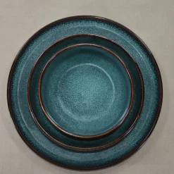 Fabrique de Styles Assiette plate en grès d27cm - Volga* Assiettes