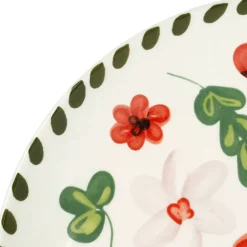 Fabrique de Styles Assiette plate en grès fleur d20.5cm - Bellagio* Assiettes