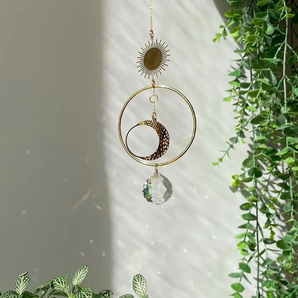 Fabrique de Styles Attrape-soleil à suspendre éclipse h26cm* Méditation Et Yoga