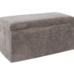 Fabrique de Styles Banc coffre pliable en tissu côtelé - Scarlett* Bancs Et Banquettes