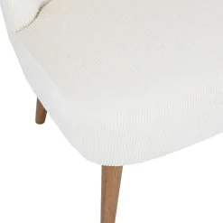 Fabrique de Styles Banquette 2 places en velours côtelé écru - Eleonor* Bancs Et Banquettes