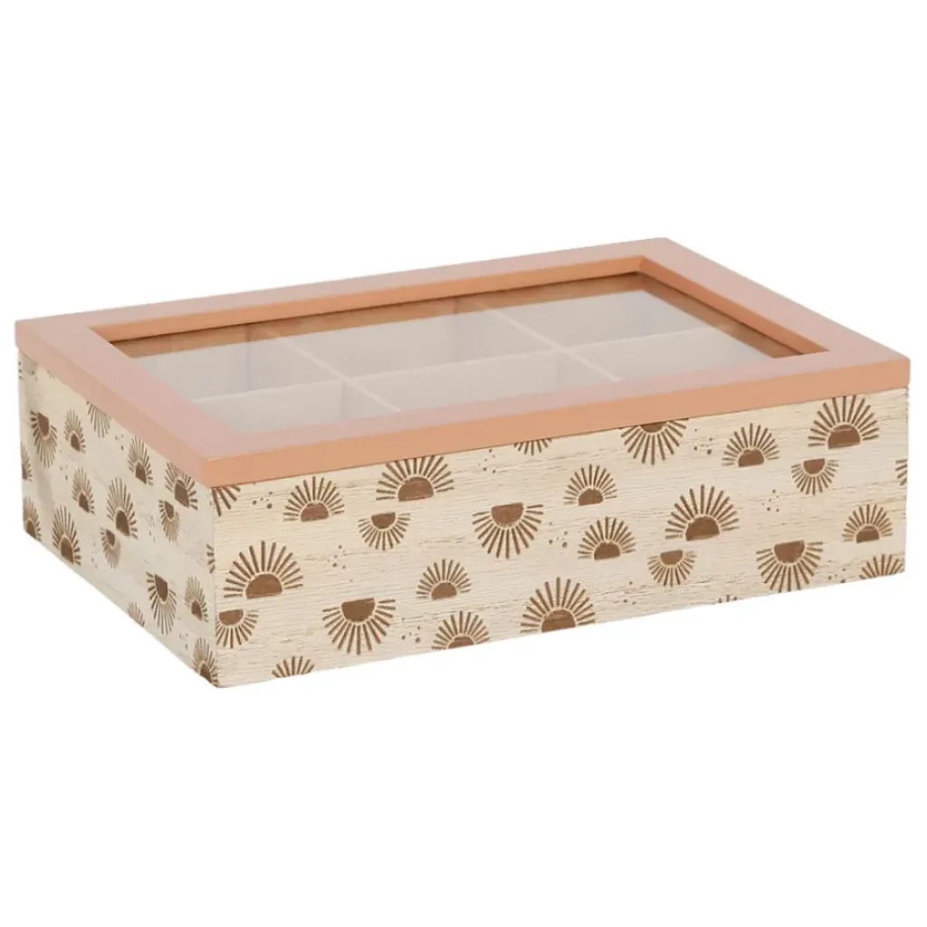 Fabrique de Styles Boite à thé 6 compartiments - sweet leaves* Boîtes