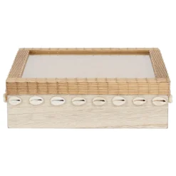 Fabrique de Styles Boite à thé 9 compartiments sable et coquillages - sand* Boîtes