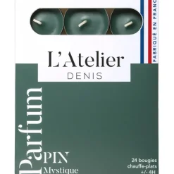 Fabrique de Styles Boite de 24 bougies chauffe-plats parfumés pin - vert* Bougies Parfumées