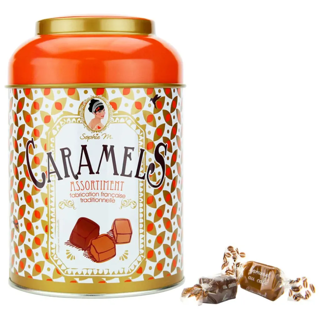 Fabrique de Styles Boite métal caramels assortiment - 200gr* Chocolats Et Confiseries