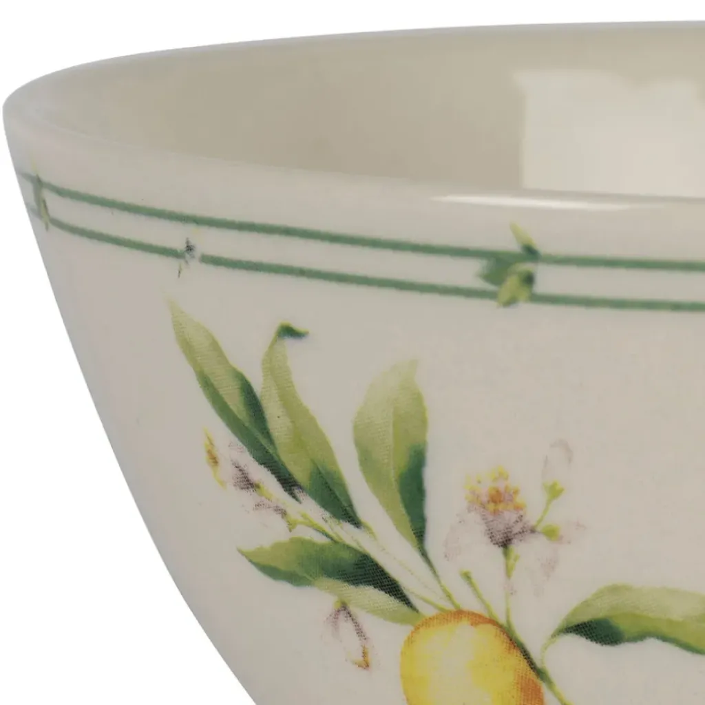 Fabrique de Styles Bol citron en faïence jaune et vert 75cl - Collection* Bols Et Coupelles