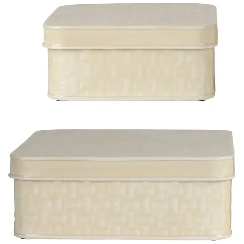 Fabrique de Styles Boîte gigogne (x2) en fer* Boîtes