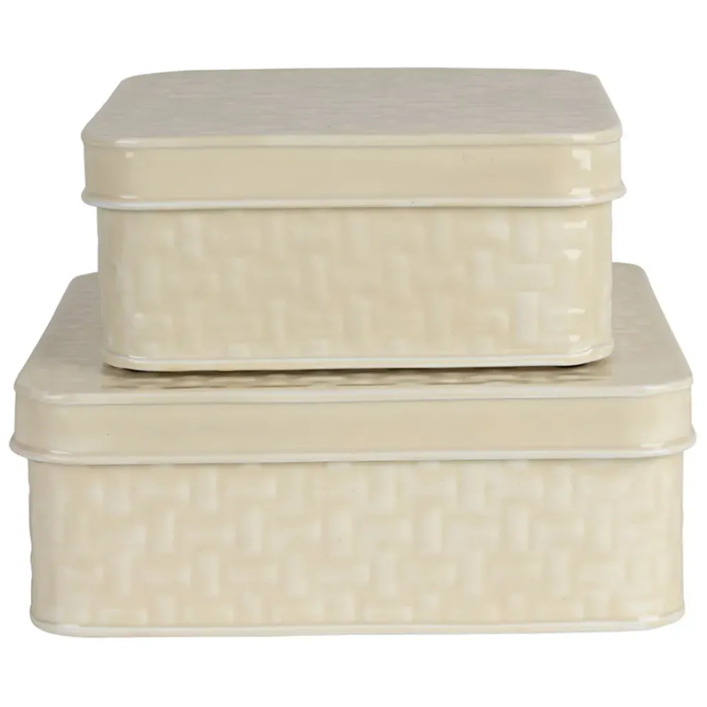 Fabrique de Styles Boîte gigogne (x2) en fer* Boîtes