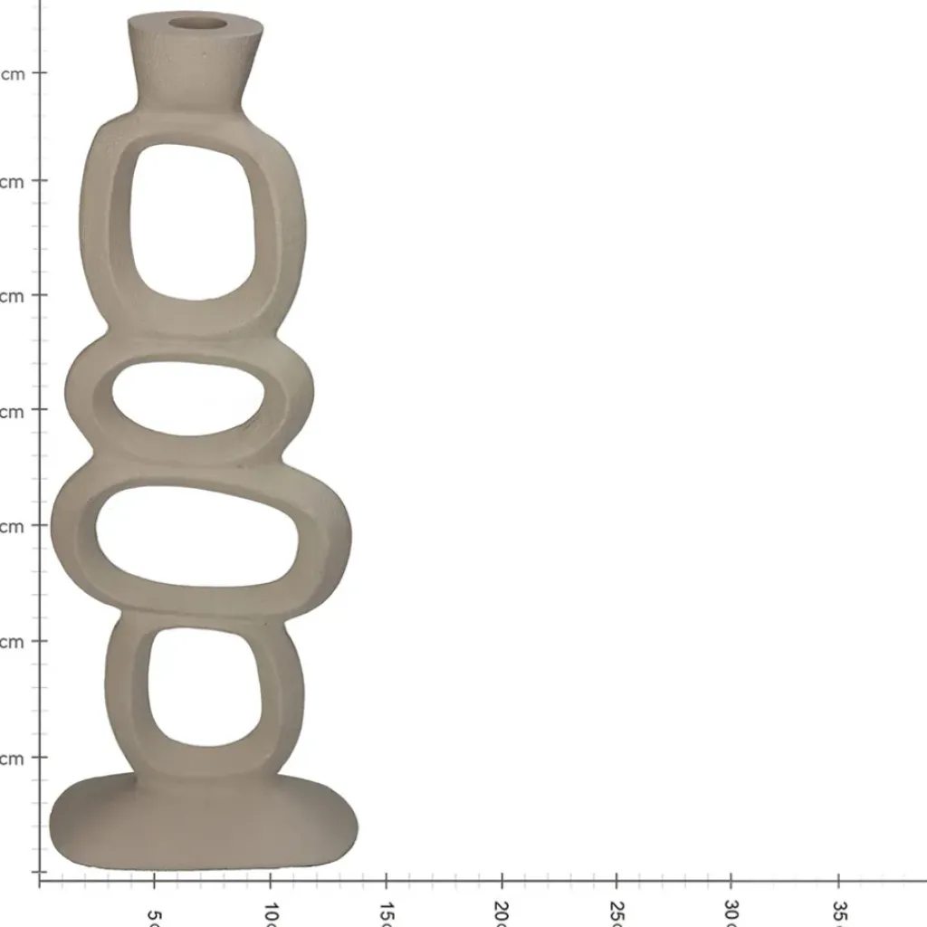 Fabrique de Styles Bougeoir en aluminium 15x7xh37cm* Photophores, Bougeoirs Et Lanternes