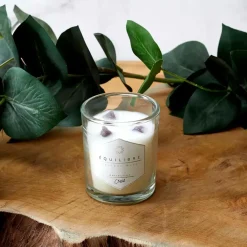 Fabrique de Styles Bougie parfumée Jasmin avec pierre 12h* Bougies Parfumées