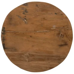 Fabrique de Styles Bout de canapé rond en bois recyclé d34cm - Campagne* Bouts De Canapé Et Tables D'appoint