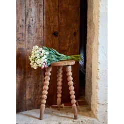 Fabrique de Styles Bout de canapé rond en bois recyclé d34cm - Campagne* Bouts De Canapé Et Tables D'appoint