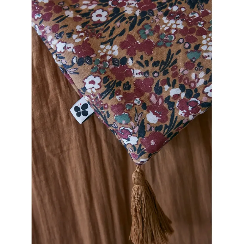 Fabrique de Styles Bout de lit en gaze de coton imprimée 90x200cm - Capucine* Couvre-lits