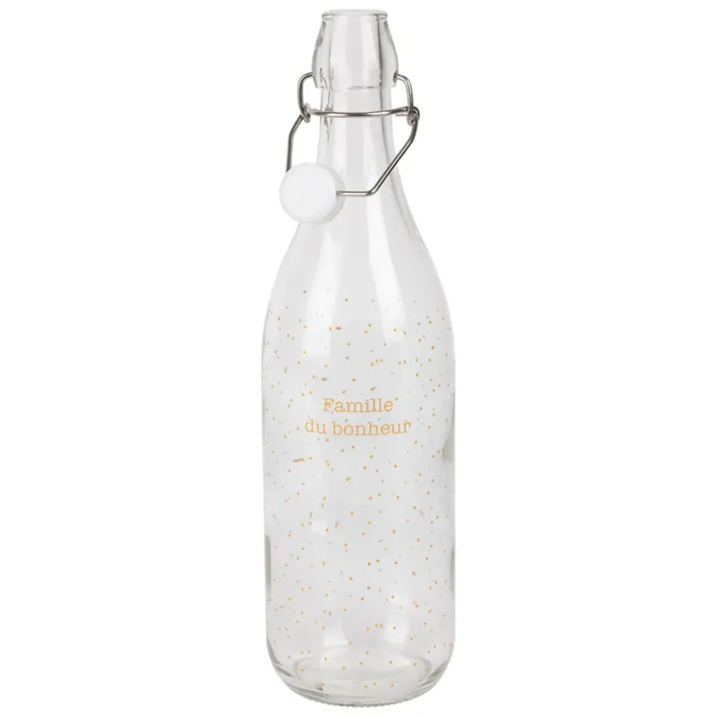 Fabrique de Styles Bouteille en verre avec détails 1l - Famille* Carafes Et Pichets