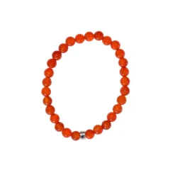 Fabrique de Styles Bracelet cornaline perles rondes 6mm* Bijoux Fantaisie