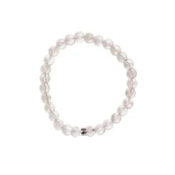 Fabrique de Styles Bracelet cristal de roche perles rondes 6mm* Bijoux Fantaisie