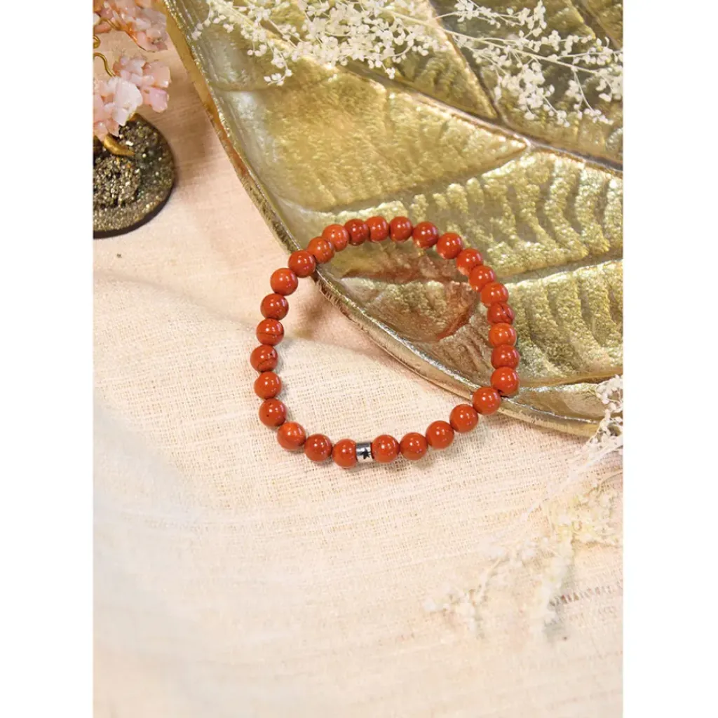 Fabrique de Styles Bracelet jaspe perles rondes 6mm* Bijoux Fantaisie