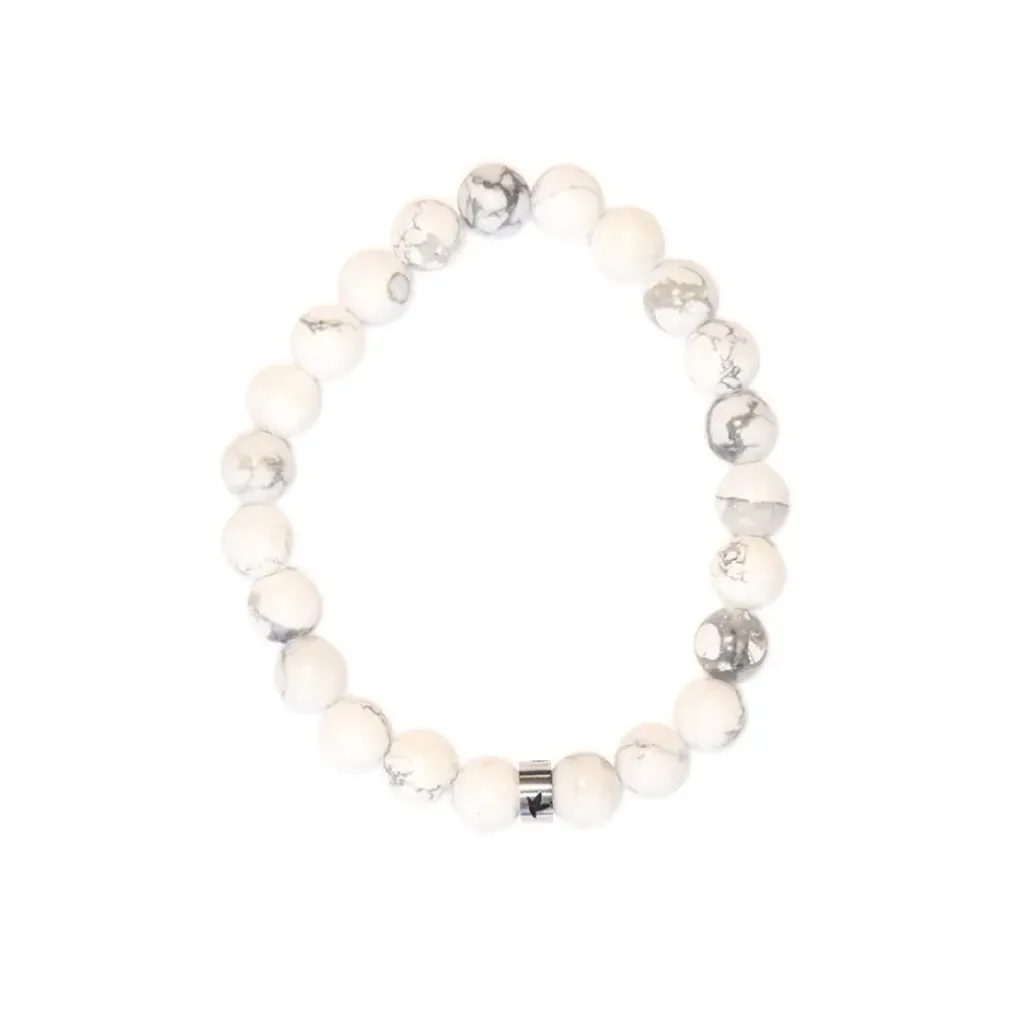 Fabrique de Styles Bracelet magnésite perles rondes 8mm* Bijoux Fantaisie