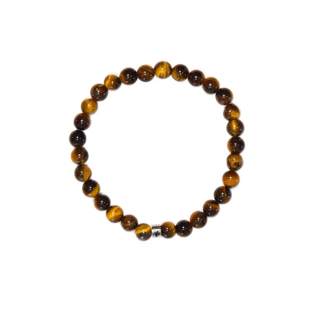 Fabrique de Styles Bracelet oeil de tigre perles rondes 6mm* Bijoux Fantaisie