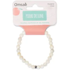 Fabrique de Styles Bracelet pierre de lune perles rondes 6mm* Bijoux Fantaisie