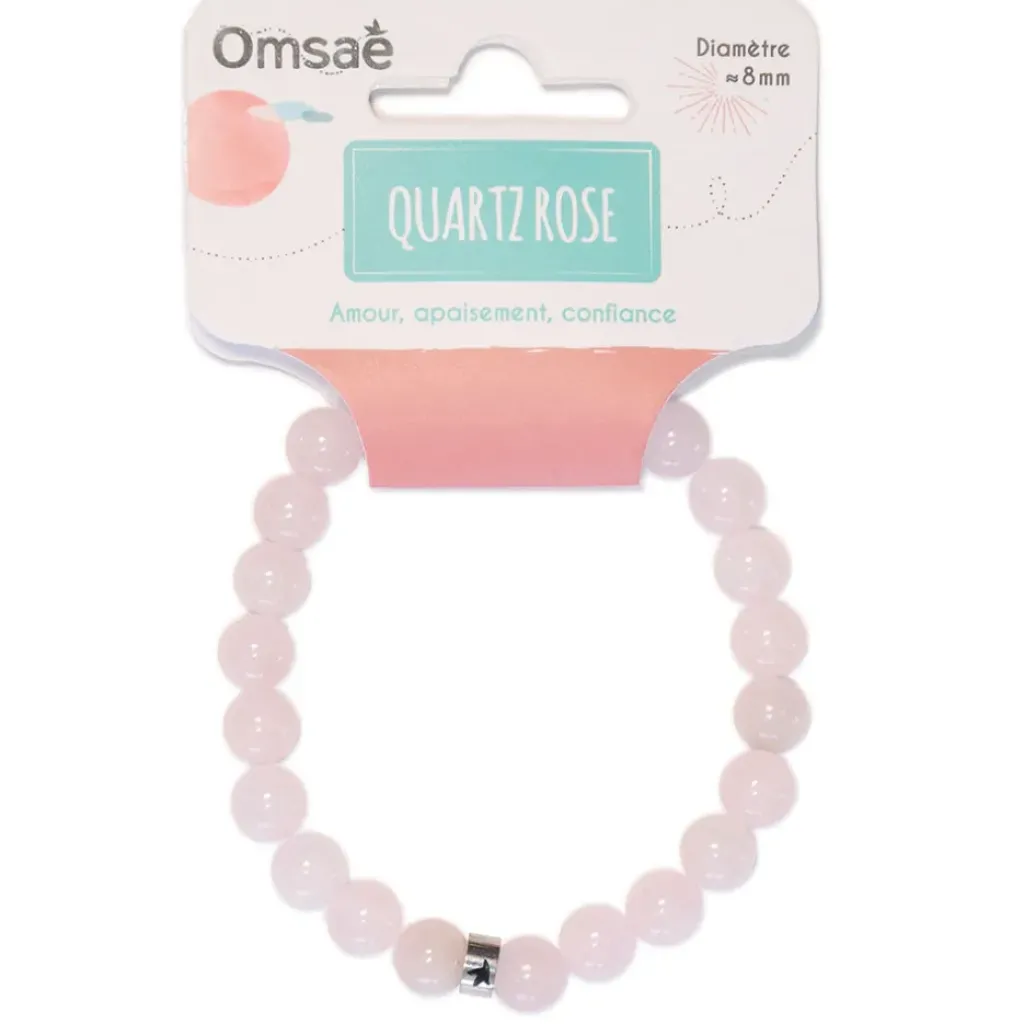 Fabrique de Styles Bracelet quartz perles rondes 8mm* Bijoux Fantaisie