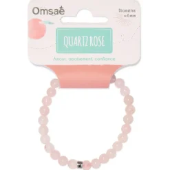 Fabrique de Styles Bracelet quartz perles rondes 6mm* Bijoux Fantaisie