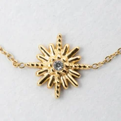 Fabrique de Styles Bracelet soleil l15+5cm acier inoxydable+strass* Bijoux Fantaisie