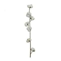 Fabrique de Styles Branche fleur de coton en plastique h100cm* Fleurs Et Plantes Artificielles