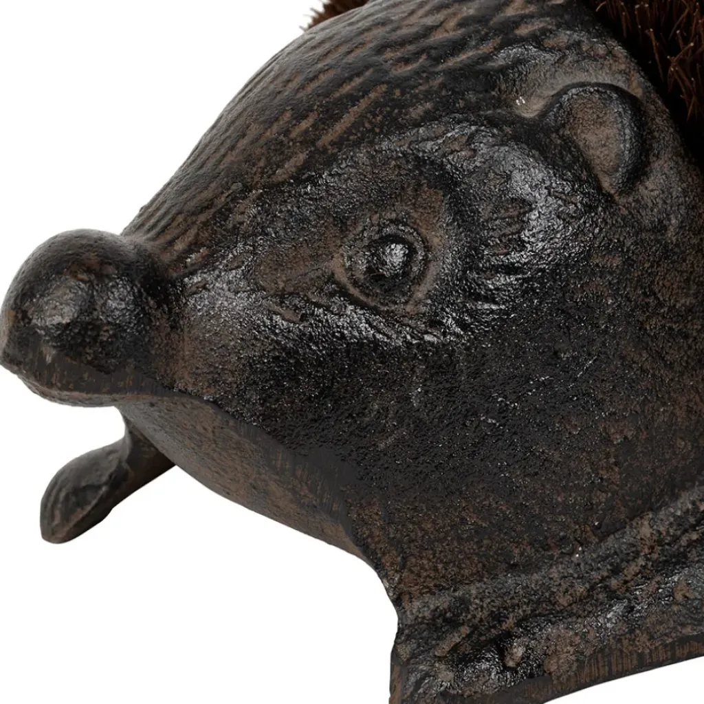 Fabrique de Styles Brosse à chaussures hérisson en fonte* Entretien Des Chaussures