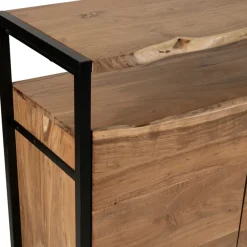 Fabrique de Styles Buffet 3 portes en acacia et pieds en fer noir - Brooklyn* Buffets Et Vitrines