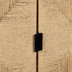 Fabrique de Styles Buffet 2 portes en naturel et noir h90cm - Kenda* Buffets Et Vitrines