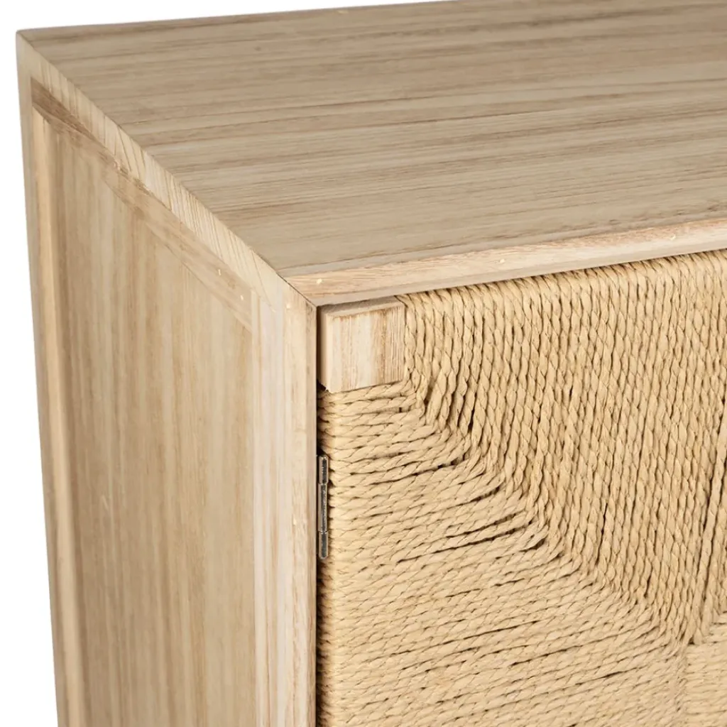 Fabrique de Styles Buffet 2 portes en naturel et noir h90cm - Kenda* Buffets Et Vitrines