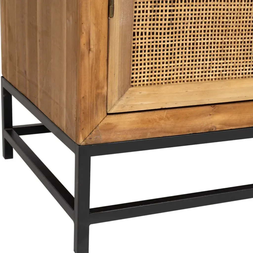 Fabrique de Styles Buffet bas en sapin et bambou L80cm - Tamba* Buffets Et Vitrines