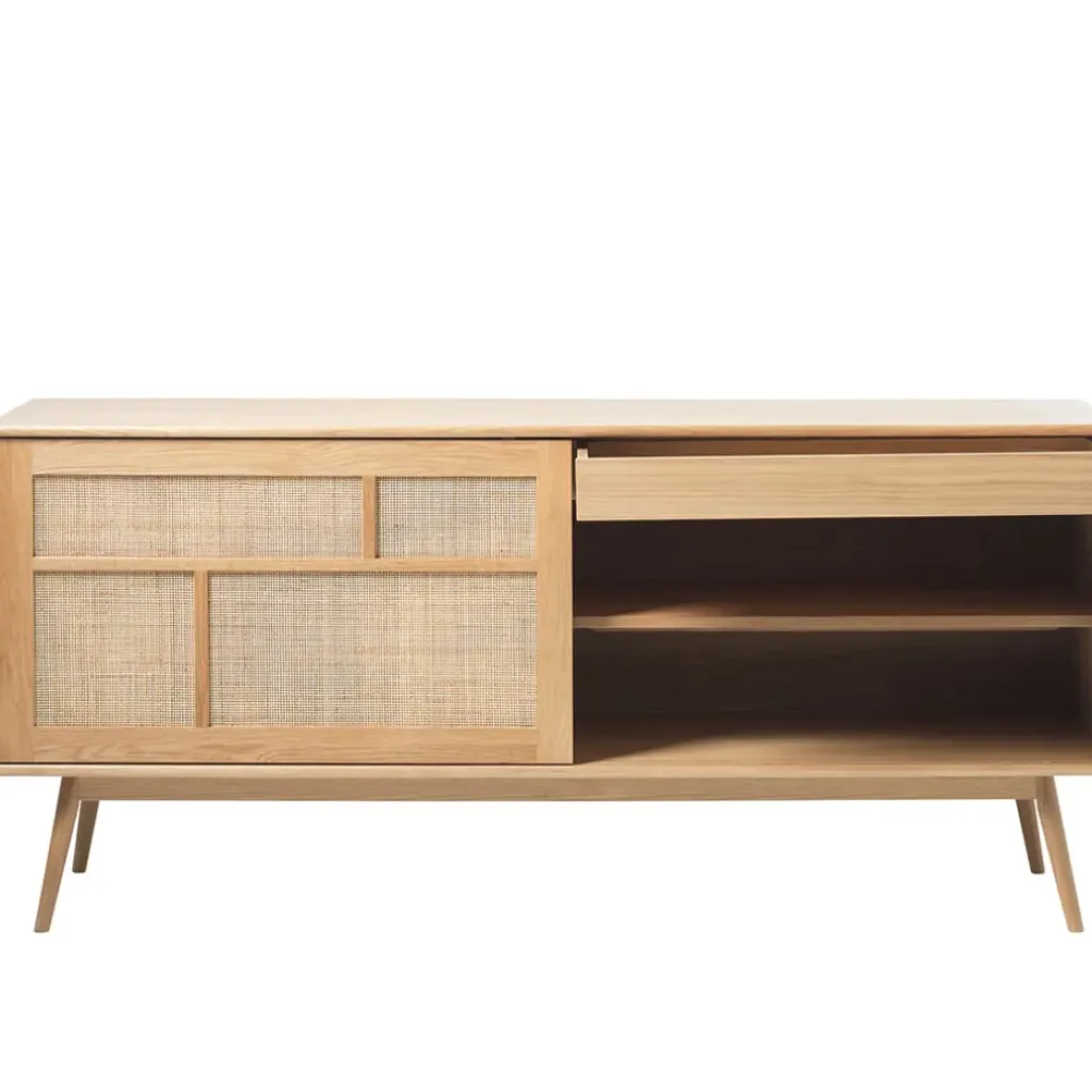 Fabrique de Styles Buffet en placage chêne h80cm - barrali* Buffets Et Vitrines