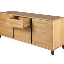 Fabrique de Styles Buffet enfilade chêne massif 3 portes et tiroir - Manny* Buffets Et Vitrines