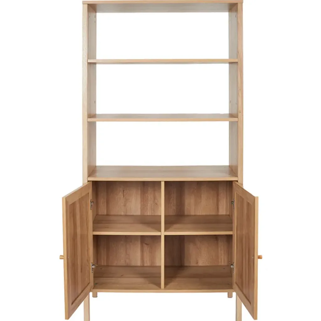 Fabrique de Styles Buffet haut en bois avec 3 niveaux H163cm - Baia* Bibliothèques Et Étagères