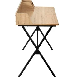 Fabrique de Styles Bureau en bois naturel et fer noir - Kara* Bureaux