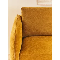 Fabrique de Styles Canapé convertible 2 places Gustave - Tissu Texturé - Crown Moutarde* Canapés Convertibles