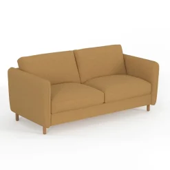 Fabrique de Styles Canapé convertible 2 places Gustave - Tissu Texturé - Crown Moutarde* Canapés Convertibles