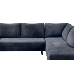 Fabrique de Styles Canapé d'angle droit 5 places André - effet velours - Seven emerald* Canapés D'angle