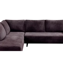 Fabrique de Styles Canapé d'angle droit 5 places André - effet velours - Seven emerald* Canapés D'angle